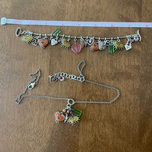 Brighton colorful necklace and bracelet set
